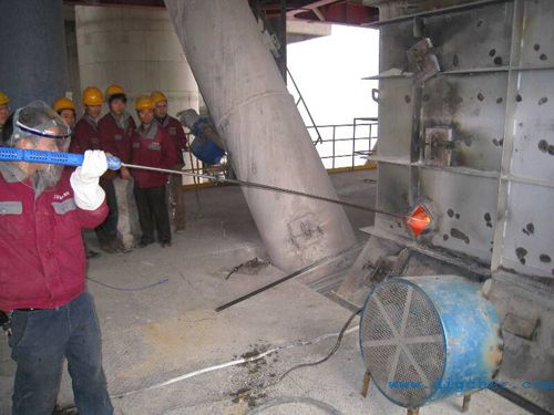 高壓水射流回轉窯預熱系統堵塞清理.jpg